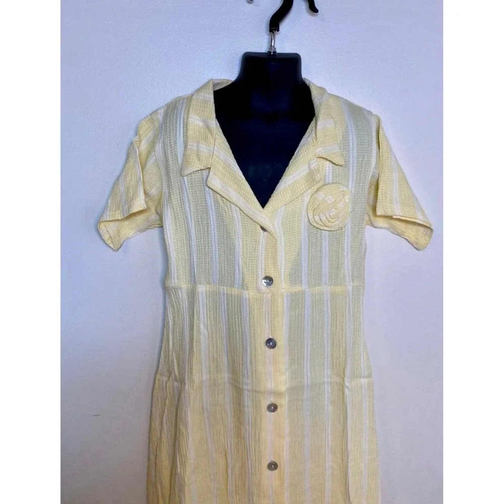 Vintage 1990s Confetti Button‎ Up Dress